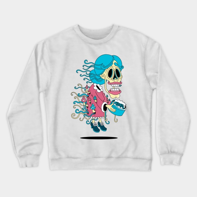 Zombie Granny Crewneck Sweatshirt by Copenhagen Poster